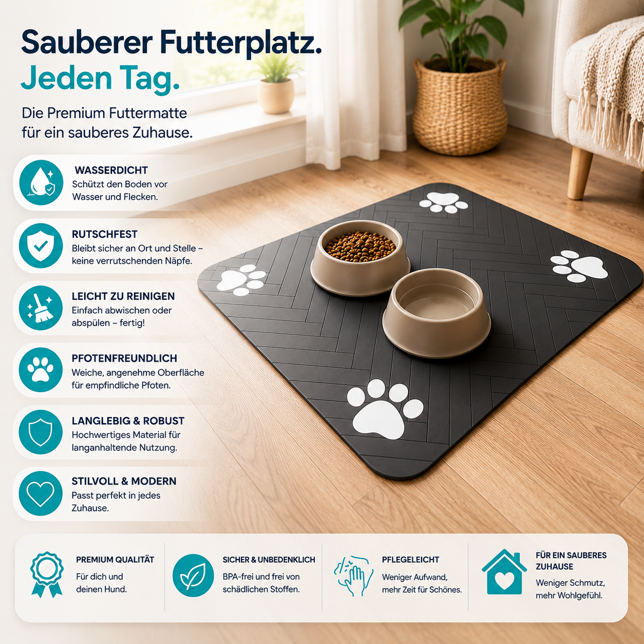 Premium Futtermatte Premium Futtermatte für Hunde